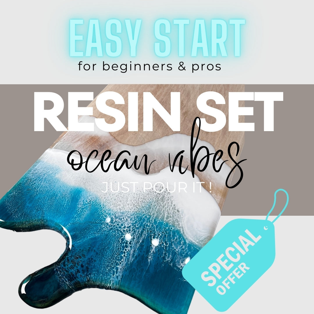 Ocean uv resin starter kit, resin beginner set, all inclusive