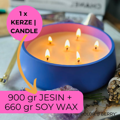 DIY KERZEN STARTER SET - 3 große Kerzenschalen