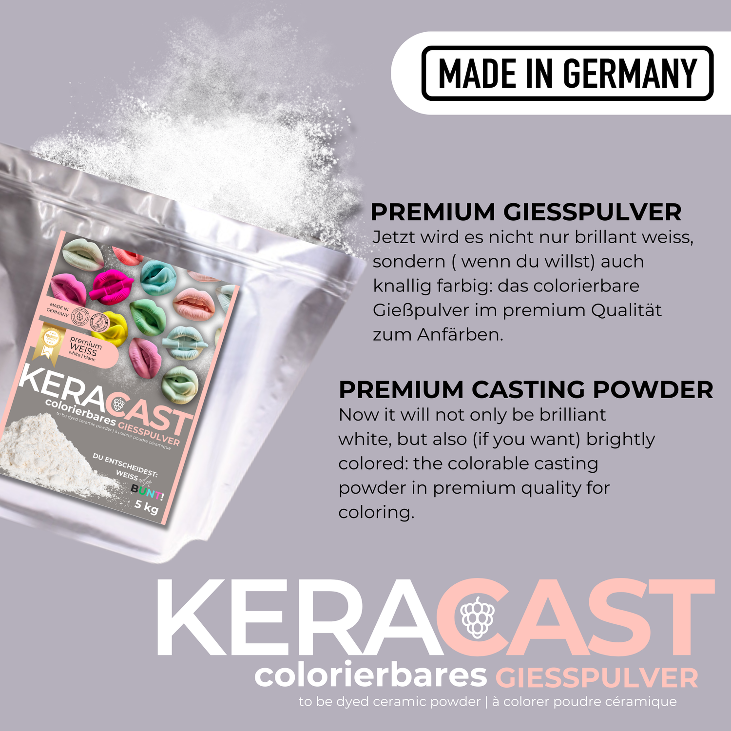 KERACAST - colorierbares Gießpulver