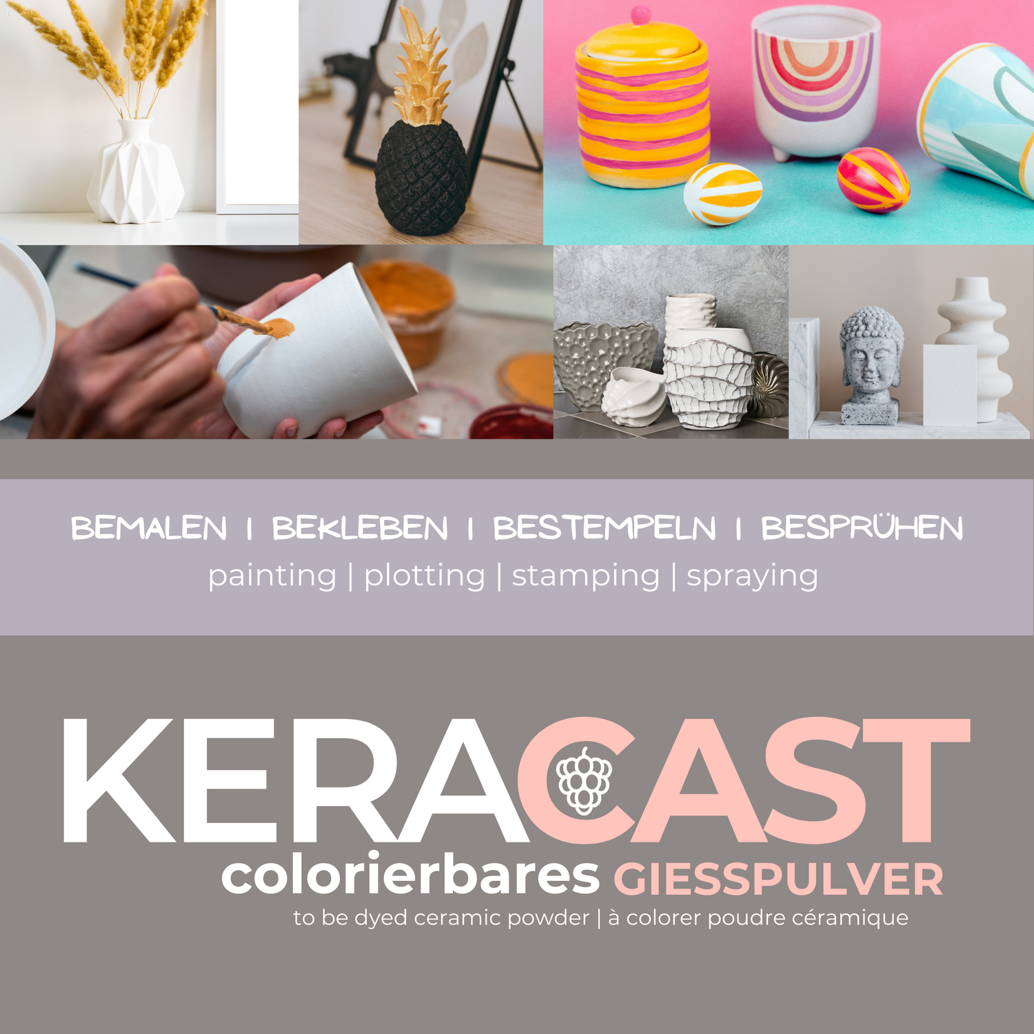 KERACAST - colorierbares Gießpulver