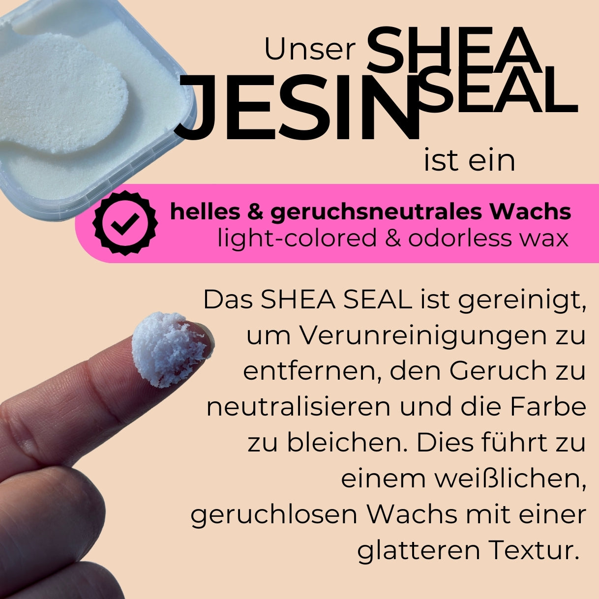 JESIN SHEASEAL - lebensmittelechte Versiegelung für Gießpulver &amp; JESIN (100g)