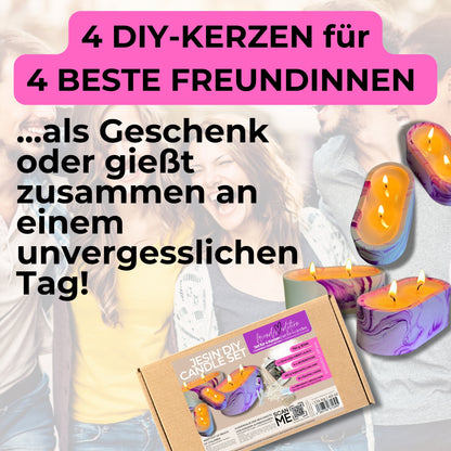 DIY JESIN CANDLE SET - Starter Set für Kerzengießen &quot;friends edition&quot;