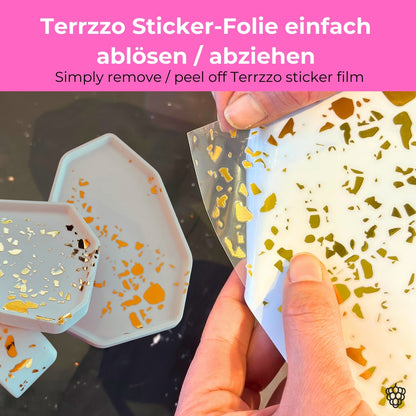 Terrazzo-Sticker  - 5 Stück