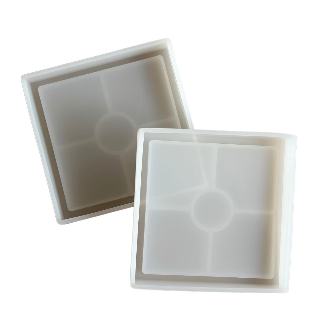 SQUARE COASTERS silicone molds - set of 2