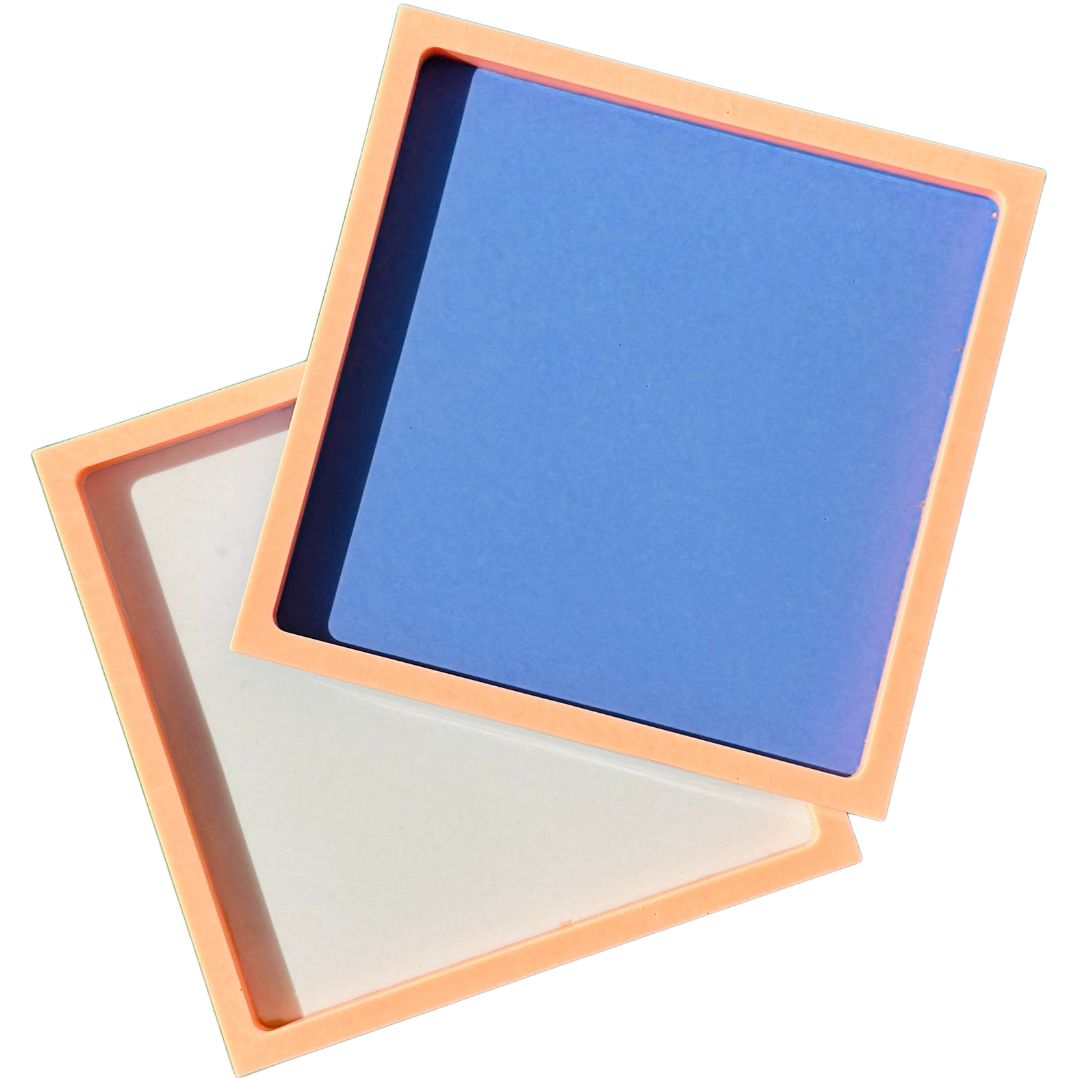 SQUARE COASTERS silicone molds - set of 2